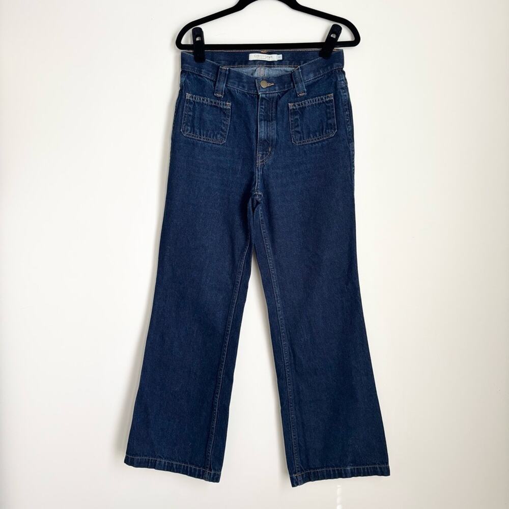 Christy Dawn The Lula Jeans High-Rise Bootcut Front Pockets Kick Flare Denim - Picture 2 of 7